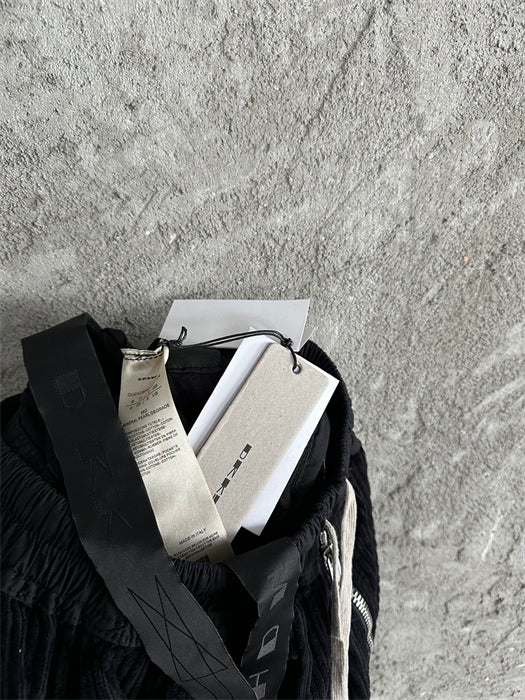 Rick Owens DRKSHDW Cargo Calça Cotelê (Alta Qualidade)