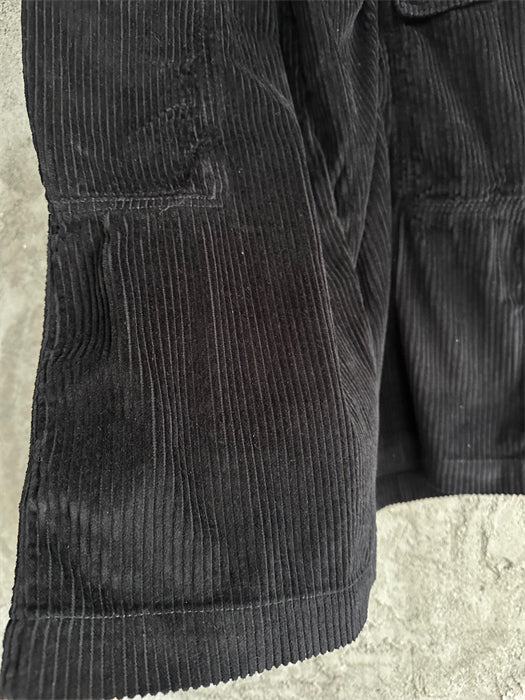 Rick Owens DRKSHDW Cargo Calça Cotelê (Alta Qualidade)