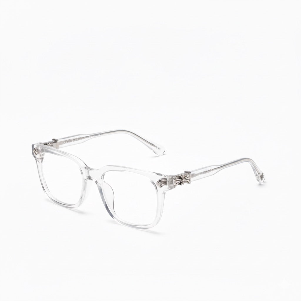 Chrome Hearts Transparent White Glasses Óculos (Alta Qualidade)