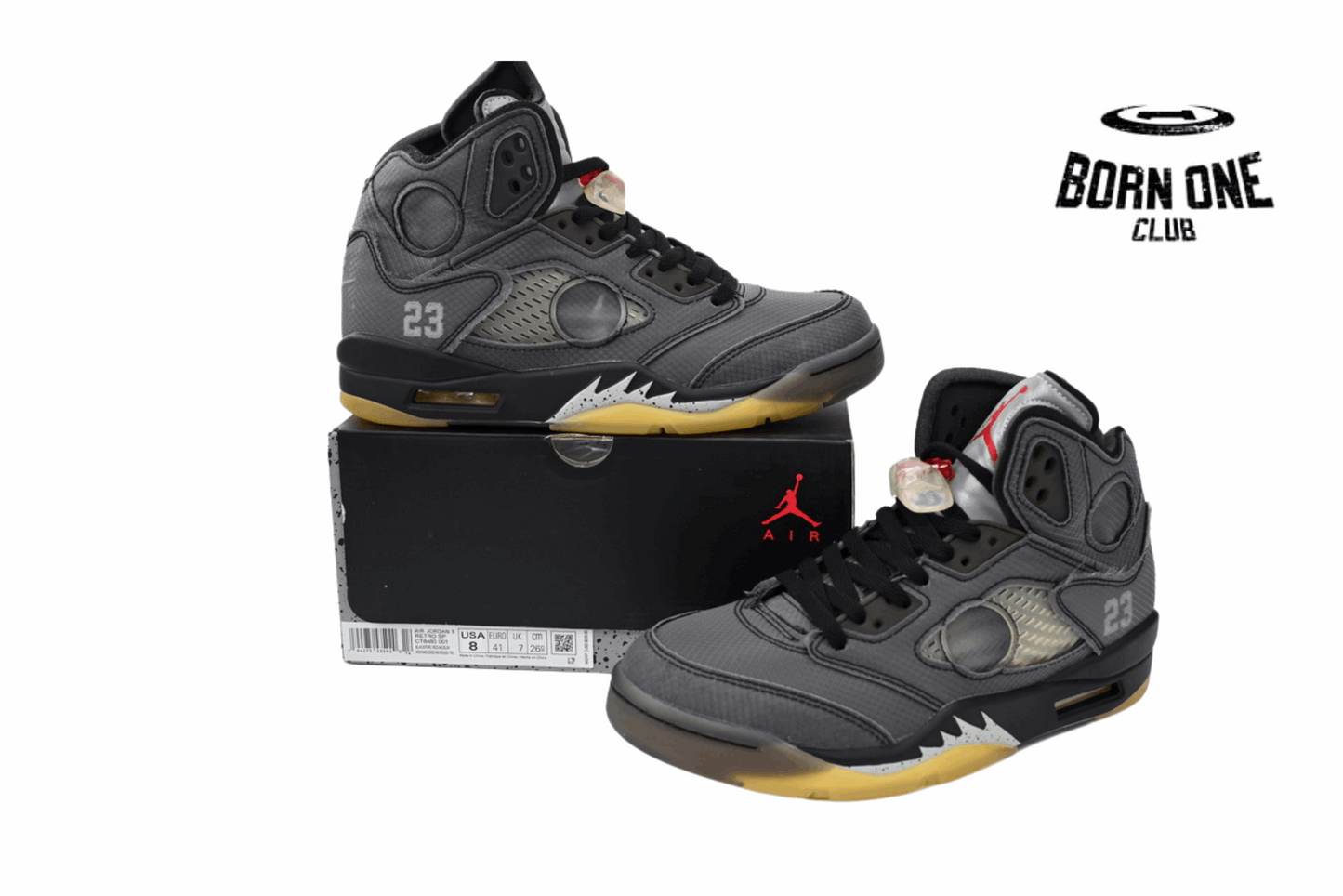 Air Jordan 5 Retro Off-White Black CT8480-001