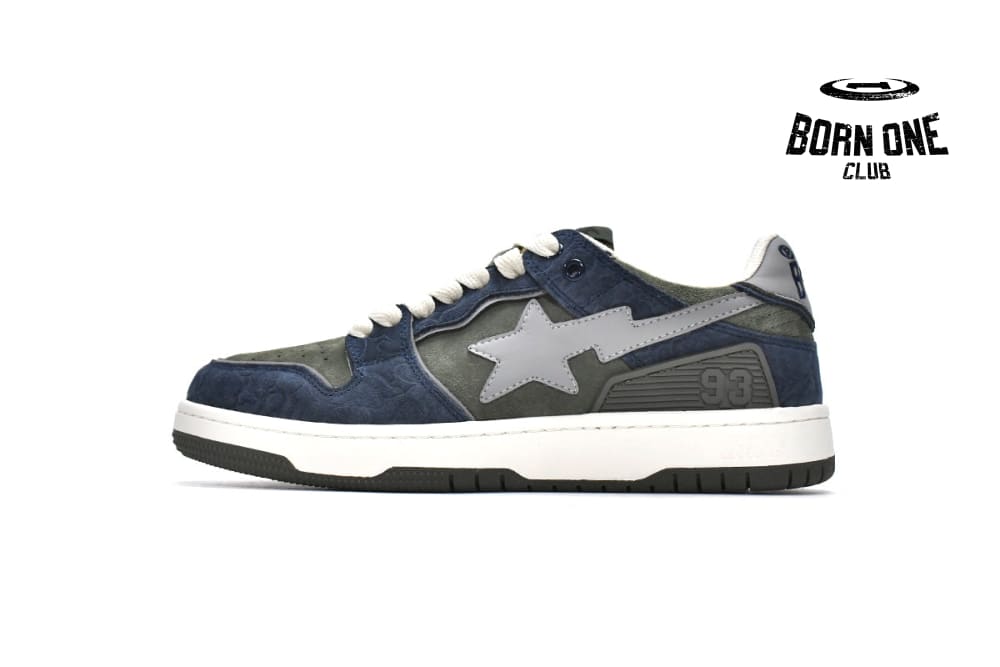 A Bathing Ape Bape SK8 Sta Army Green