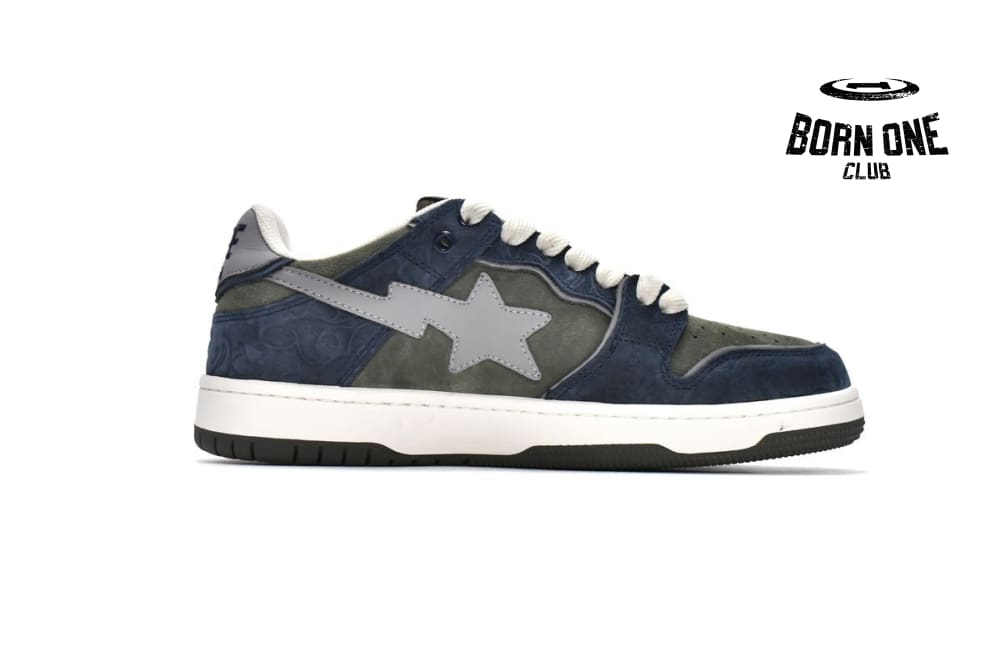 A Bathing Ape Bape SK8 Sta Army Green