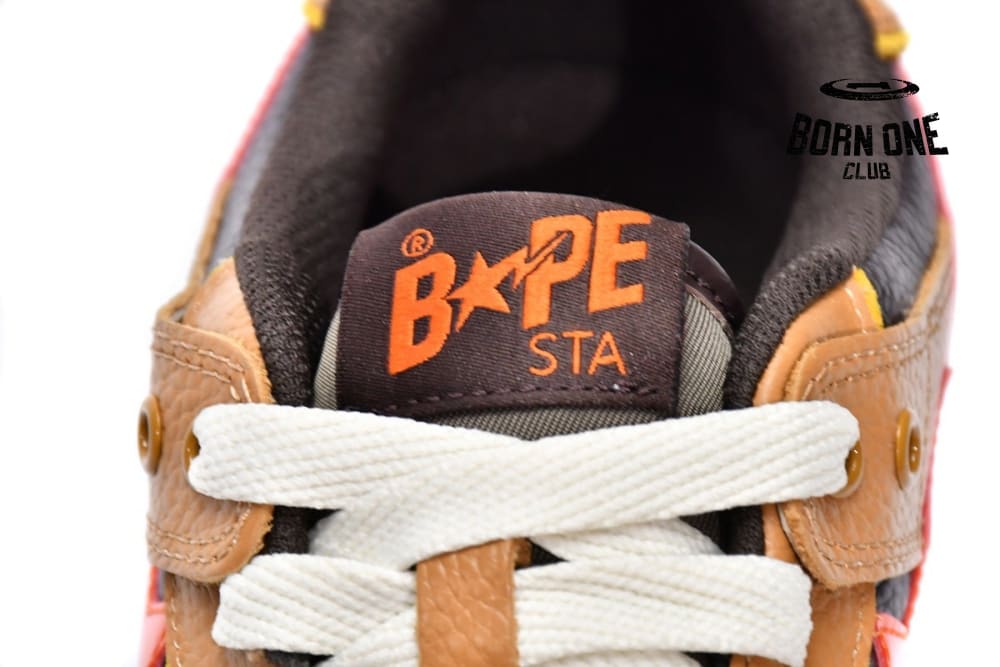 A Bathing Ape Bape SK8 Sta Black Brown Red