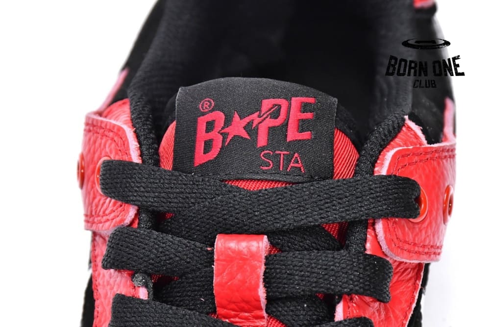 A Bathing Ape Bape SK8 Sta Black Red