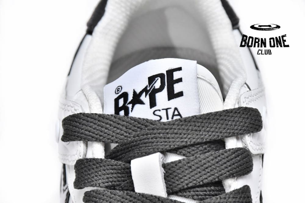 A Bathing Ape Bape SK8 Sta Black White