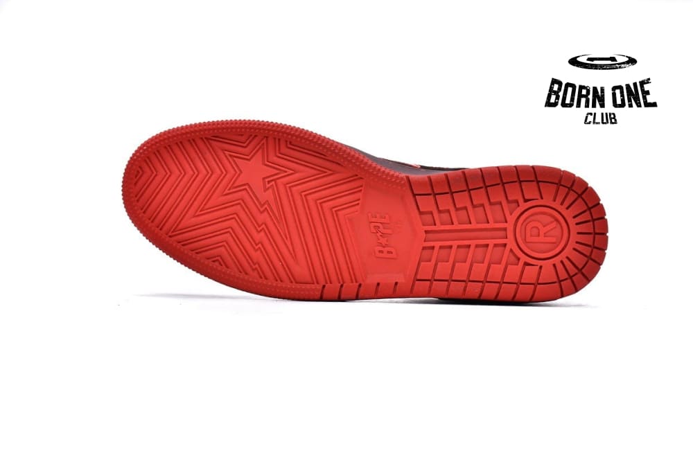 A Bathing Ape Bape SK8 Sta Brown Red