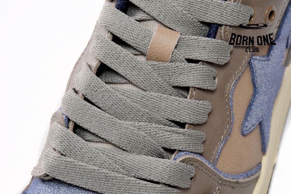 A Bathing Ape Bape Sk8 Sta Low Make old Khaki Blue 1120-291-019