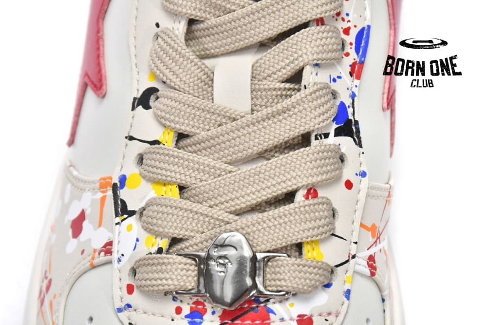 A Bathing Ape Bape SK8 Sta Paint Beige