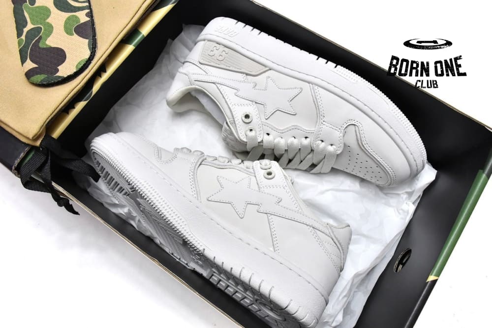 A Bathing Ape Bape SK8 Sta White