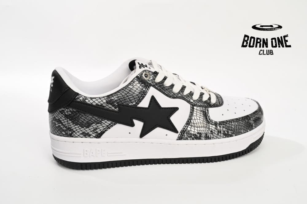 A Bathing Ape Bape Sta Snake Skin Black 001FWI801009M_BLK