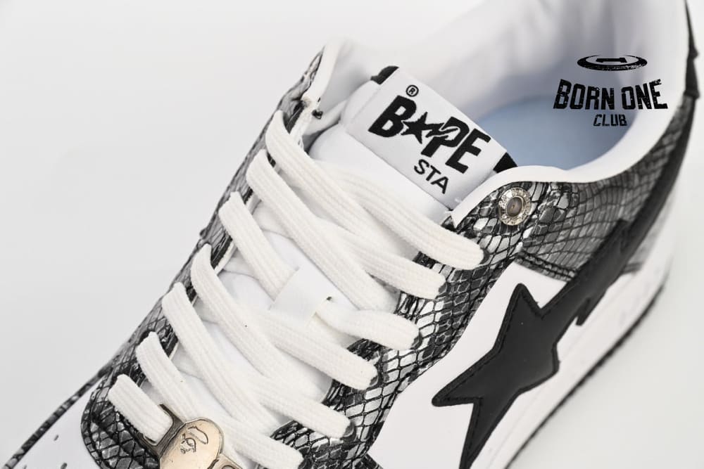 A Bathing Ape Bape Sta Snake Skin Black 001FWI801009M_BLK