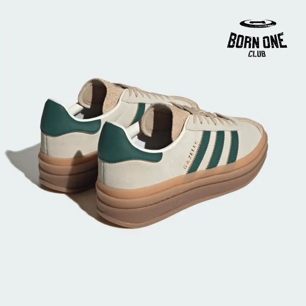 Adidas Gazelle Bold Magic Beige Collegiate Green Adidas Gazelle Bold Magic Beige Collegiate Green