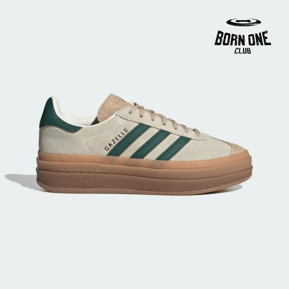 Adidas Gazelle Bold Magic Beige Collegiate Green Adidas Gazelle Bold Magic Beige Collegiate Green