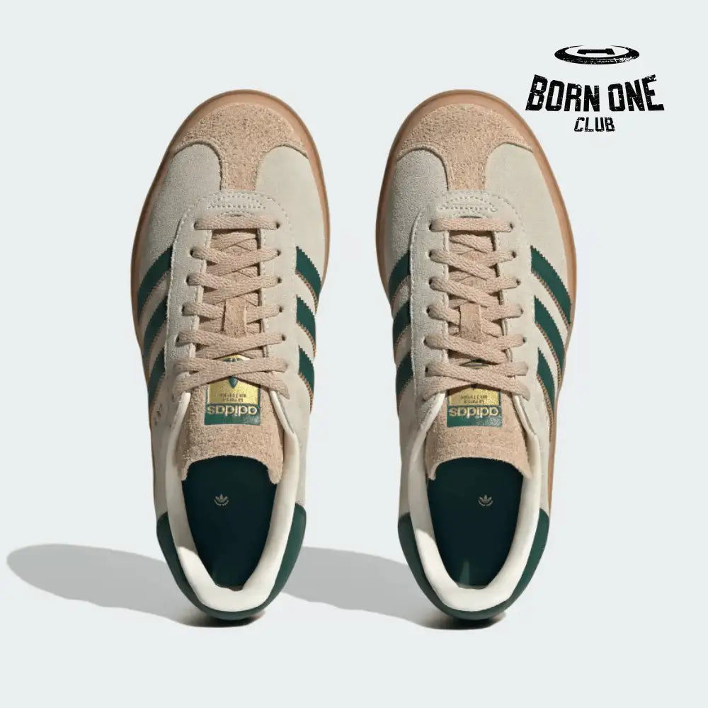Adidas Gazelle Bold Magic Beige Collegiate Green Adidas Gazelle Bold Magic Beige Collegiate Green