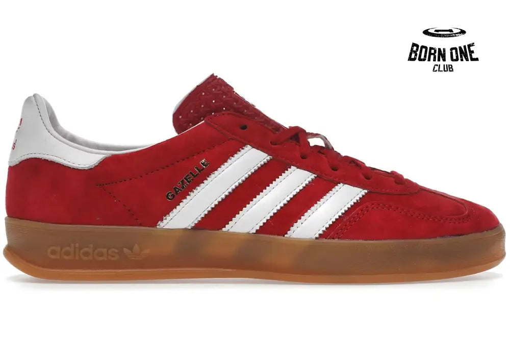 Adidas Gazelle Indoor Scarlet Cloud White Adidas Gazelle Indoor Core Black