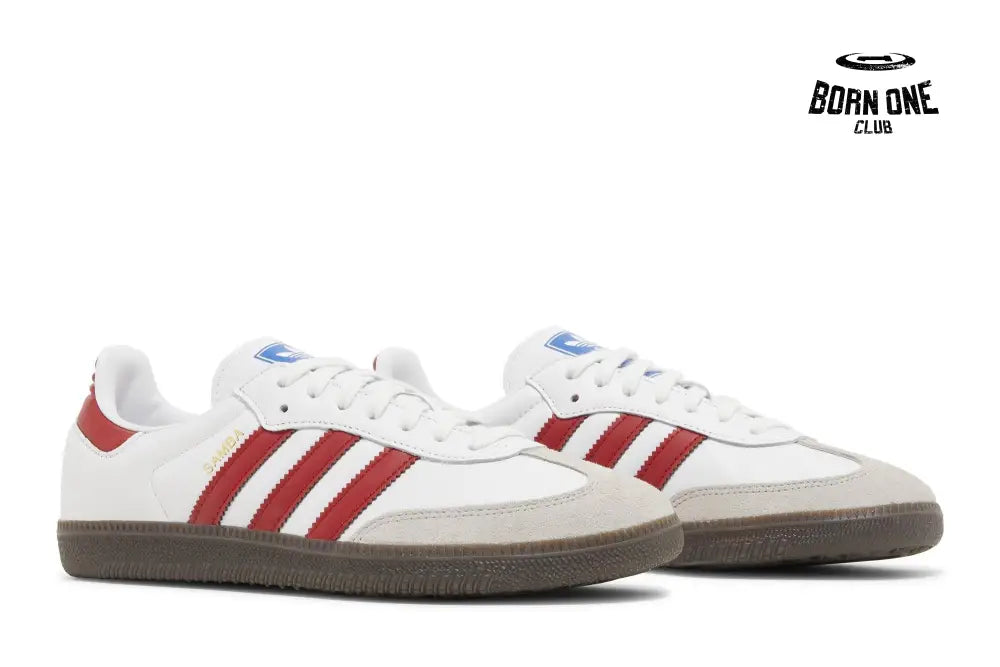 Adidas Samba OG White Scarlet