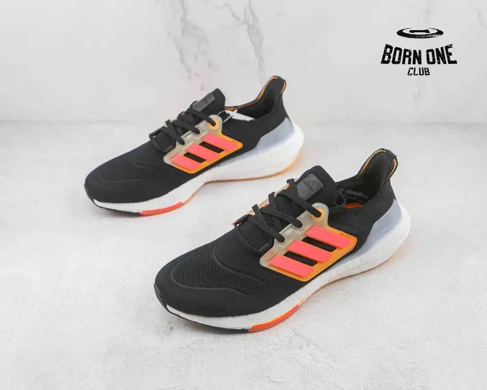 Adidas Ultraboost 22 Black Turbo Flash Orange Adidas Ultra Boost 22 Black Turbo Flash Orange