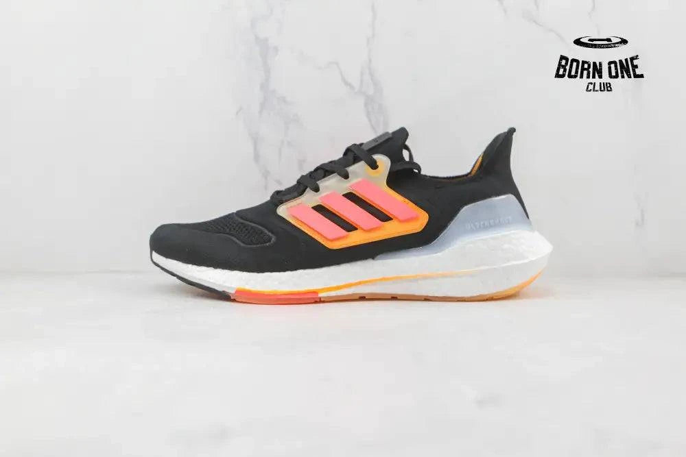 Adidas Ultraboost 22 Black Turbo Flash Orange Adidas Ultra Boost 22 Black Turbo Flash Orange