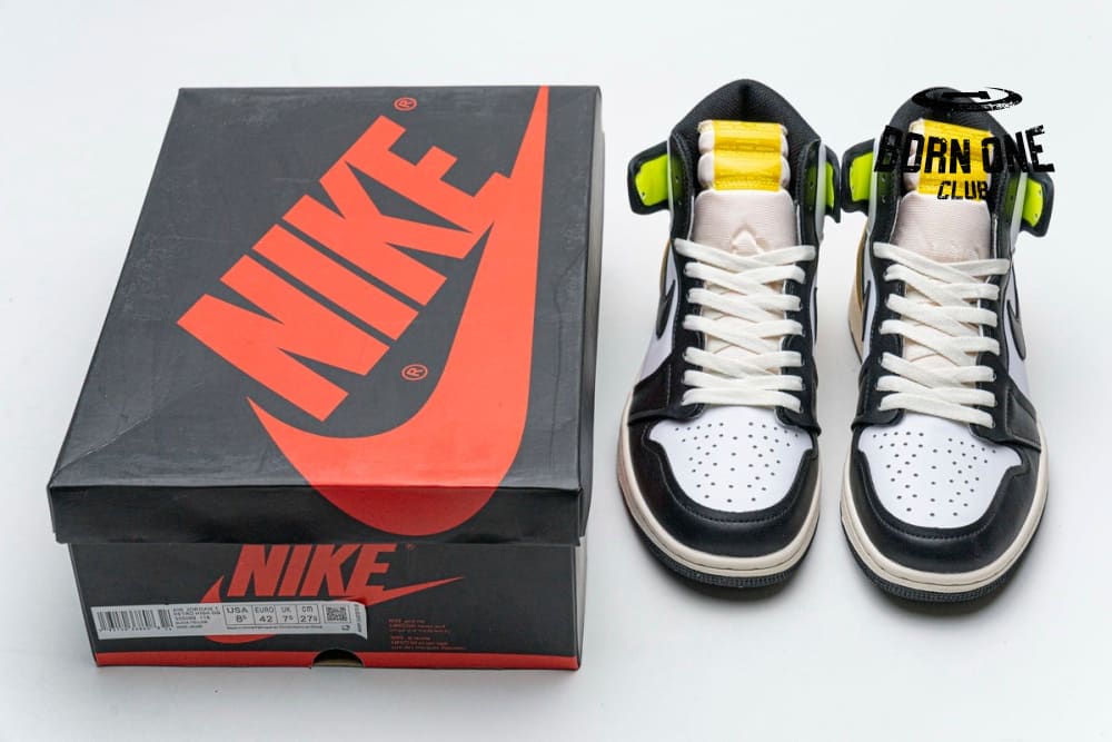 Air Jordan 1 Retro High White Black Volt University Gold 555088-118
