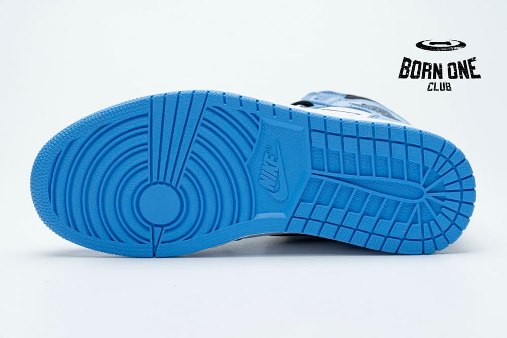 Air Jordan 1 Retro High White University Blue Black 555088-134