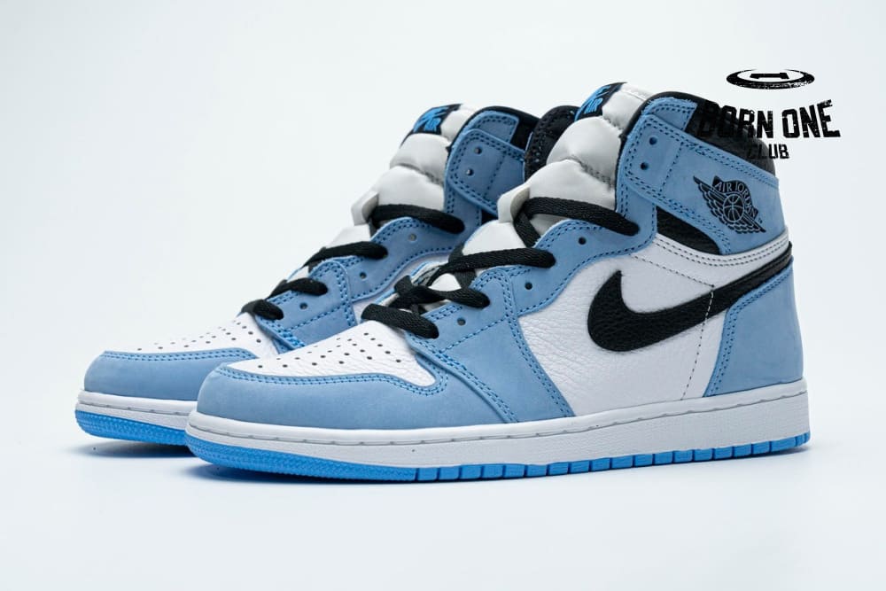 Air Jordan 1 Retro High White University Blue Black 555088-134