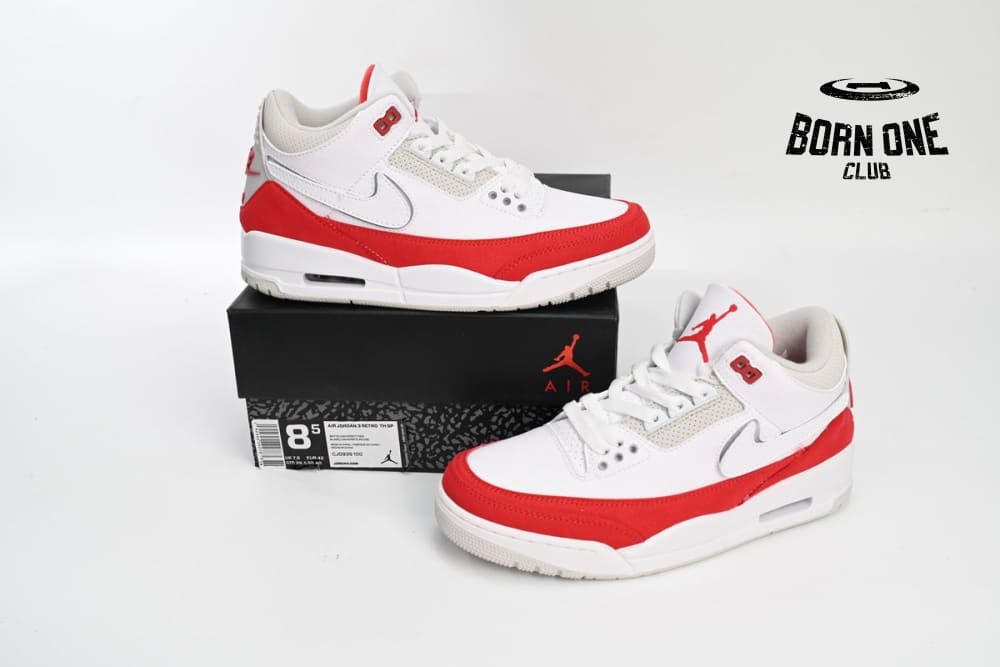 Air Jordan 3 Retro Tinker White University Red
