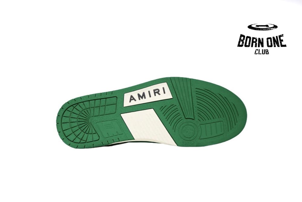 Amiri Skel Top Low White Green MFS003-114