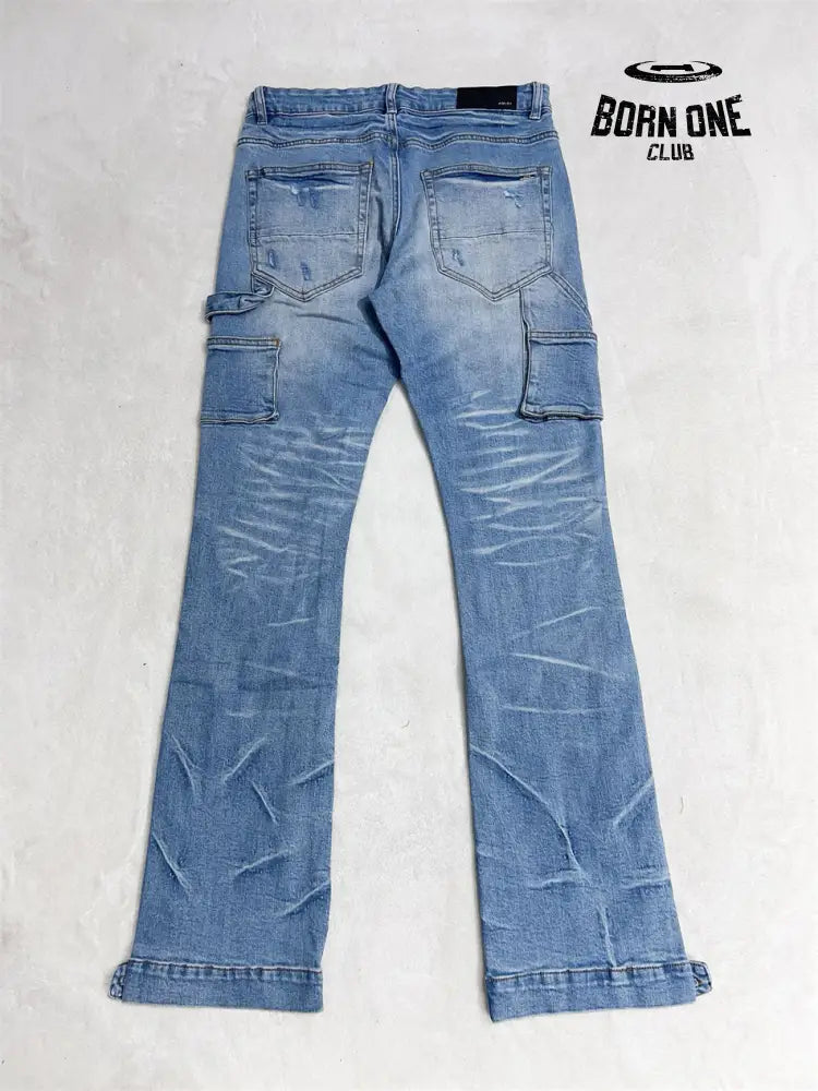 Amiri Vibe Jeans Blue Calça Jeans Flare