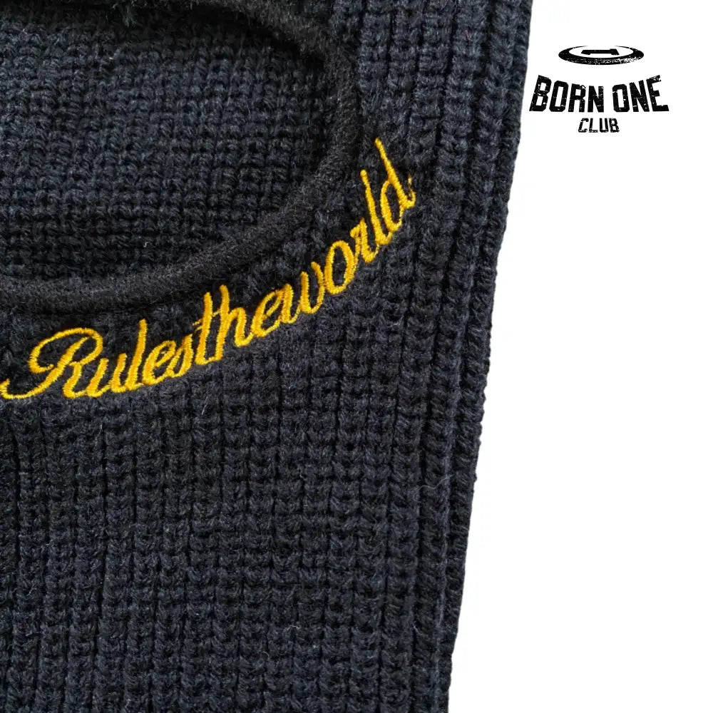 Balaclava Corteiz Rules The World Gold