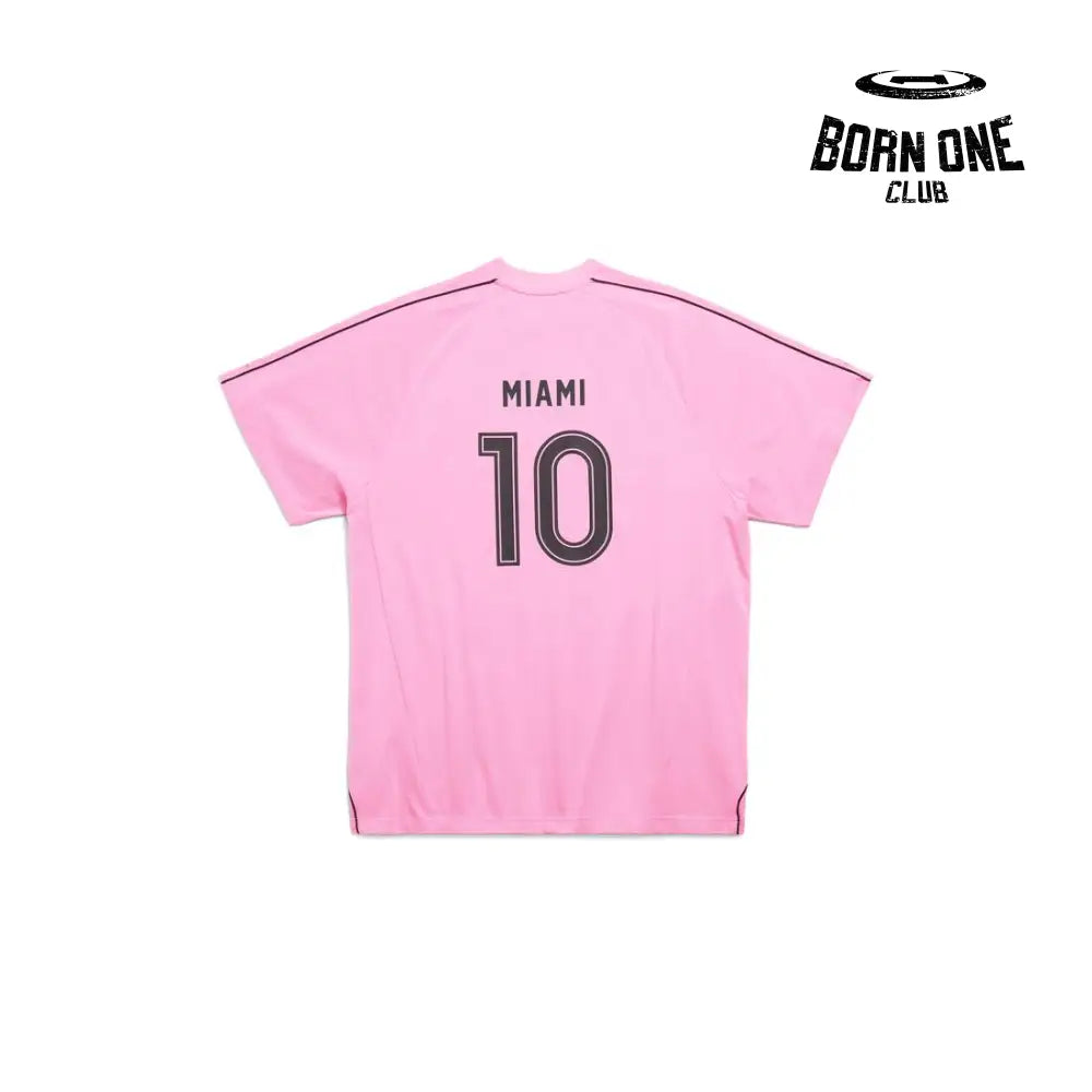 BALENCIAGA BARCELONA SOCCER TSHIRT IN PINK Balenciaga Track Black
