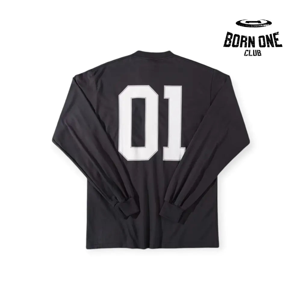 Balenciaga Basketball Long Sleeve Large Fit T-Shirt in Black Camiseta