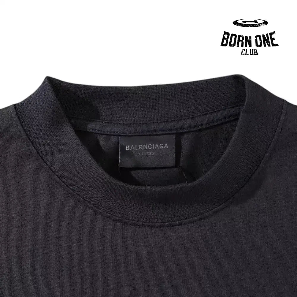 Balenciaga Basketball Long Sleeve Large Fit T-Shirt in Black Camiseta