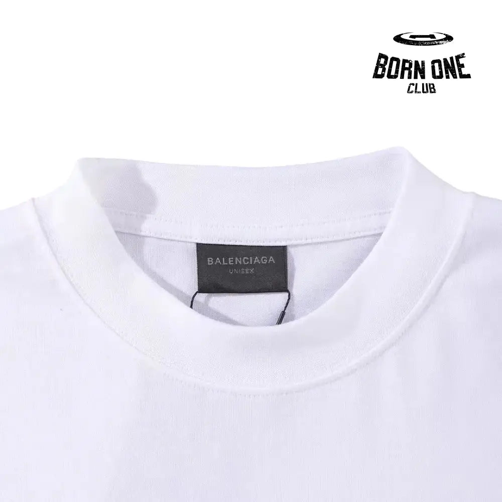 Balenciaga Basketball Long Sleeve Large Fit T-Shirt in Off White Camiseta