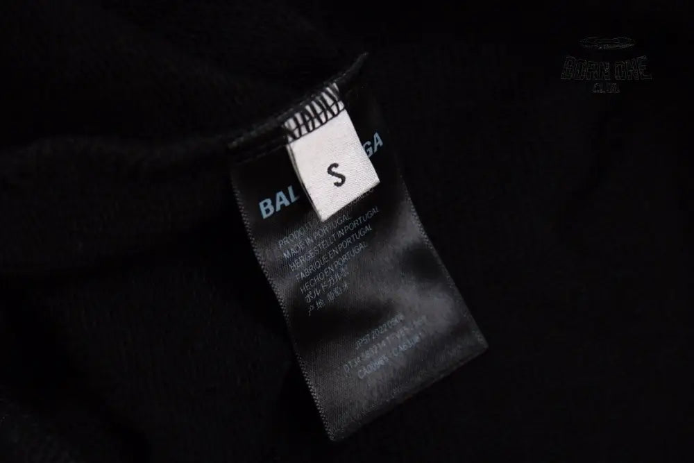 Balenciaga Black Crest Hoodie Moletom Sweatshirts