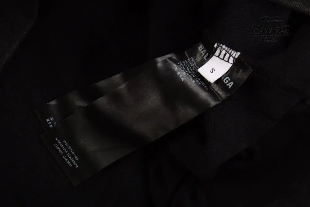Balenciaga Black Hoodie Moletom Sweatshirts