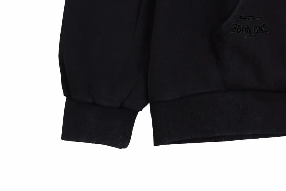 Balenciaga Black Hoodie Moletom Sweatshirts