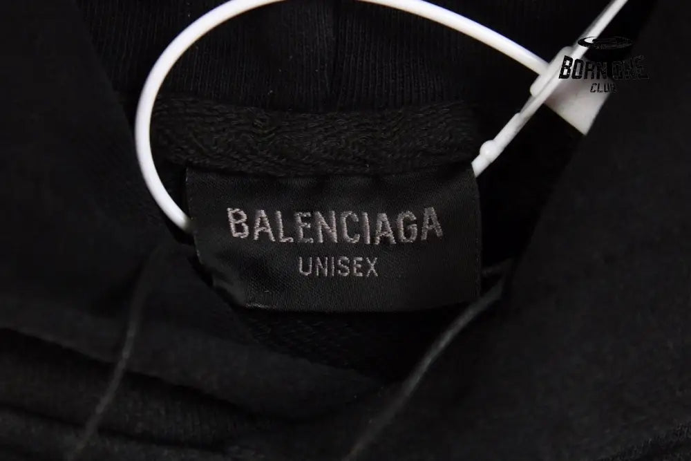 Balenciaga Black Hoodie Moletom Sweatshirts