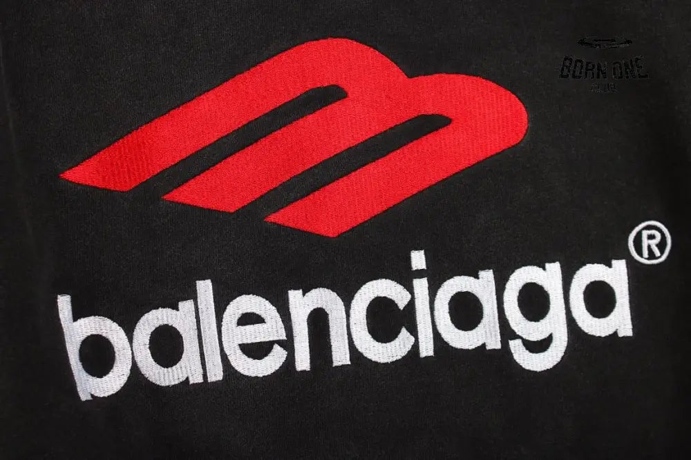Balenciaga Black Hoodie Moletom Sweatshirts