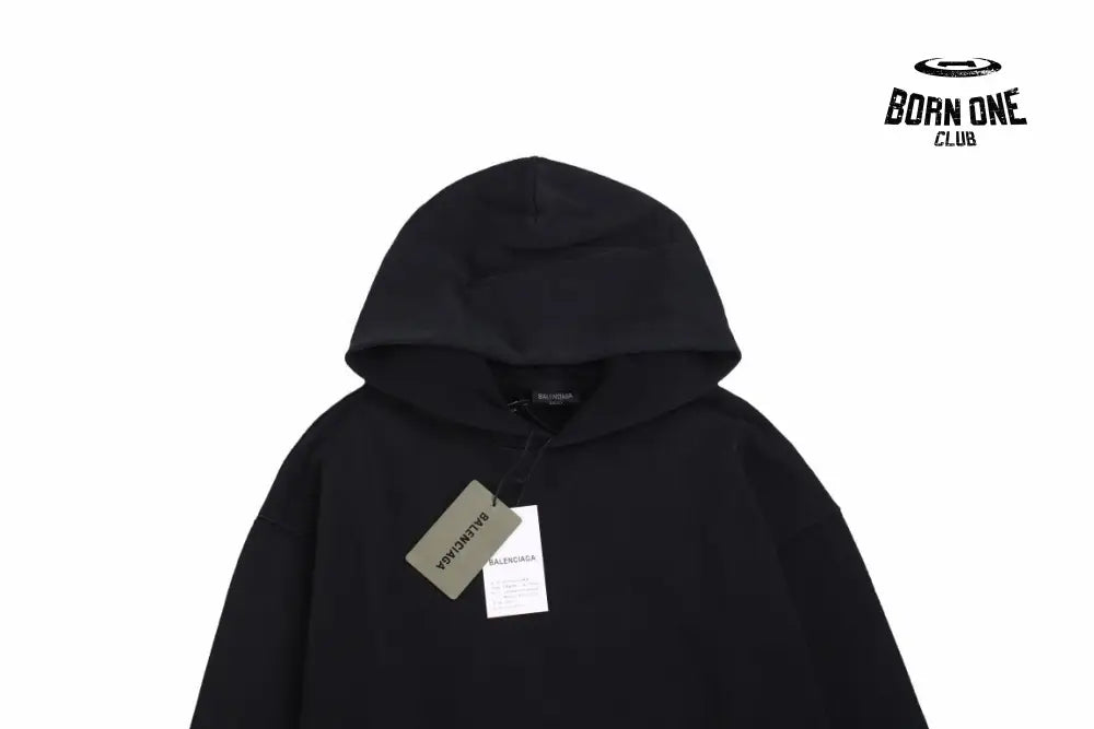 Balenciaga Black Hoodie Moletom Sweatshirts