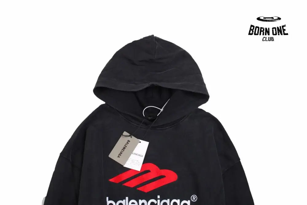 Balenciaga Black Hoodie Moletom Sweatshirts