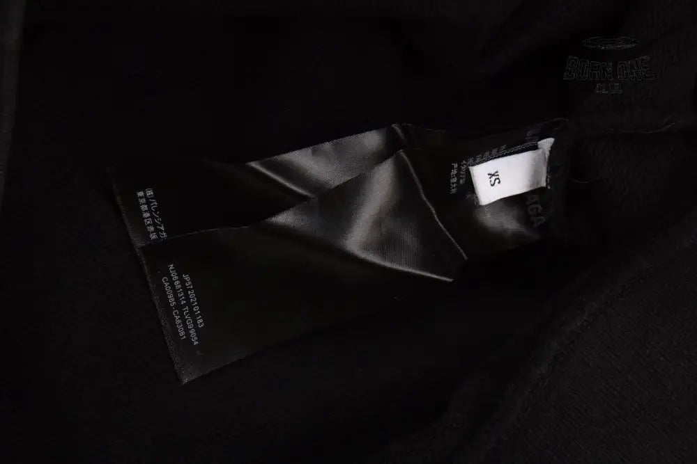 Balenciaga Black Hoodie Moletom Sweatshirts