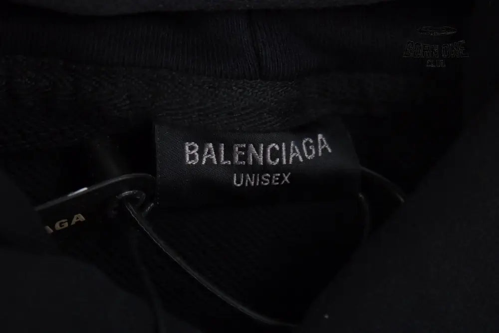 Balenciaga Black Hoodie Moletom Sweatshirts