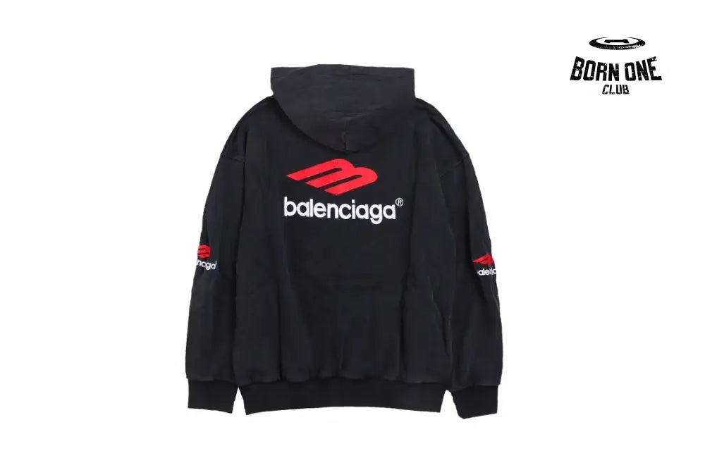 Balenciaga Black Hoodie Moletom Sweatshirts
