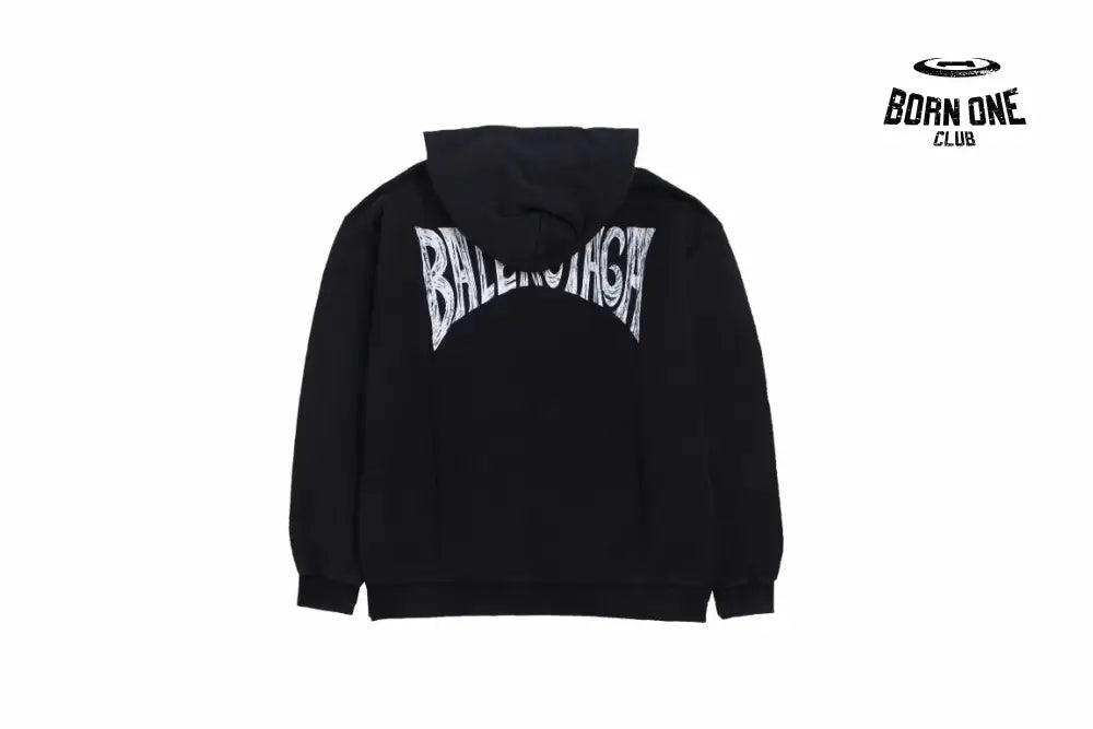 Balenciaga Black Hoodie Moletom Sweatshirts