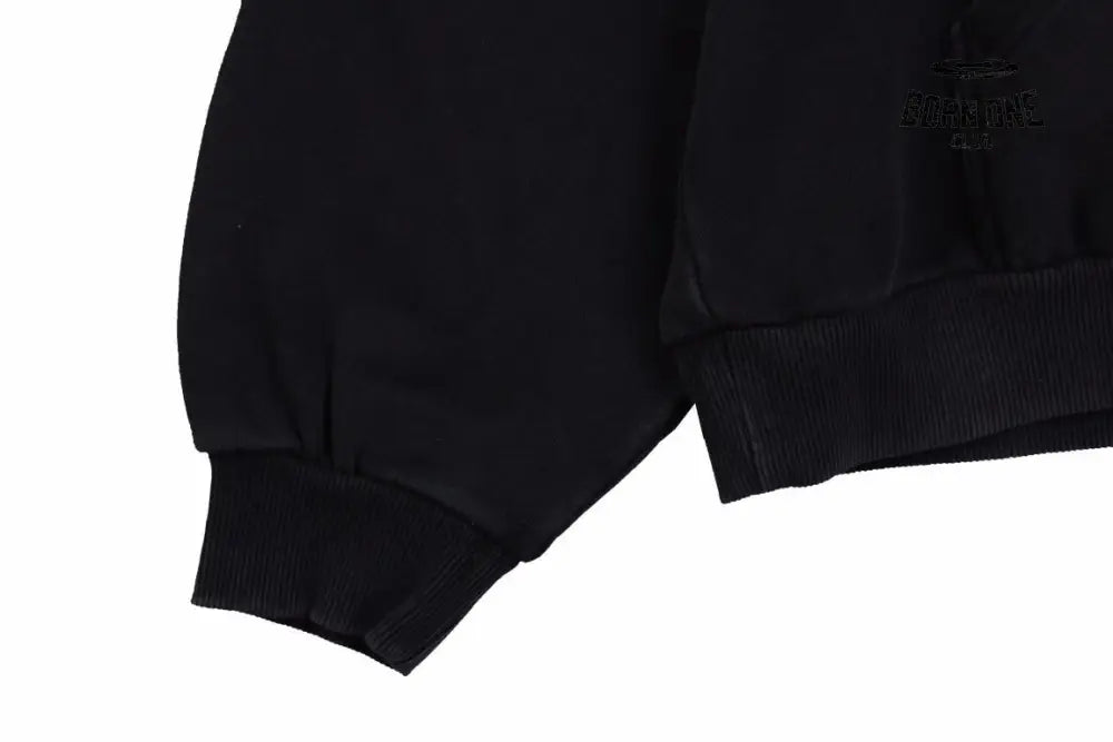 Balenciaga Black Hoodie with ’I Love’ Graphic Moletom Sweatshirts