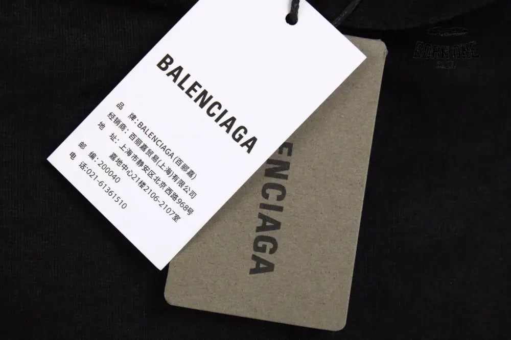 Balenciaga Black Oversized Hoodie Moletom Sweatshirts