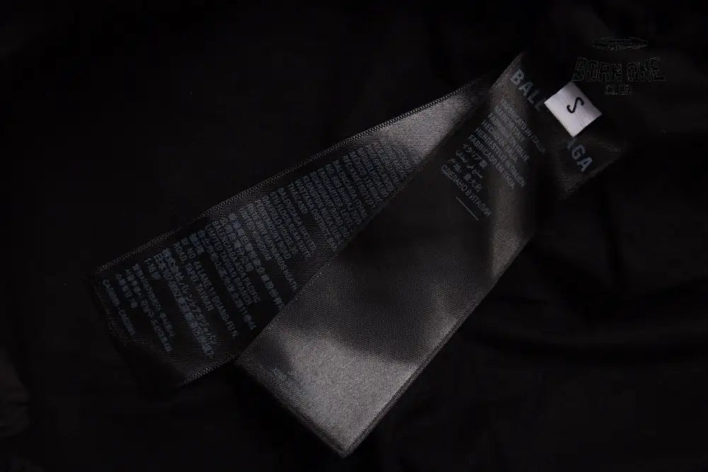 Balenciaga Black Zip-Up Track Jaqueta Sweatshirts