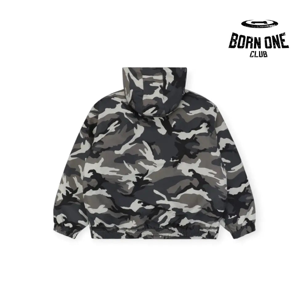 Balenciaga Camo Ski Parka in Grey Camo Jaqueta