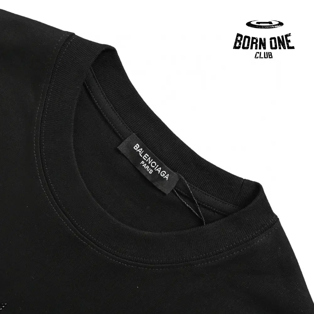 Balenciaga Crystal Logo T-Shirt in Black Camiseta T-shirt