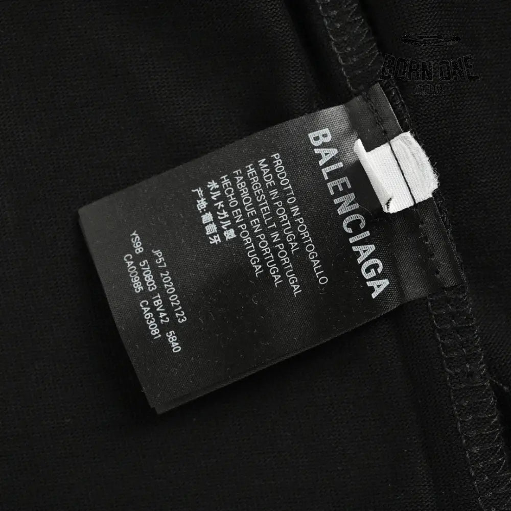Balenciaga Crystal Logo T-Shirt in Black Camiseta T-shirt